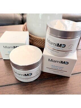 2 6oz 180ml (360ml total) Miami MD advanced crepe fix cream firming body repair